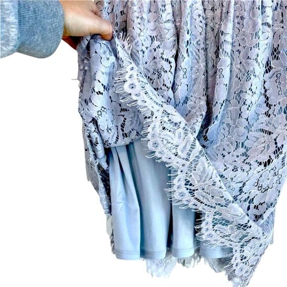 Soprano Lace Layered Floral Spring Dress - Picture 9 of 9